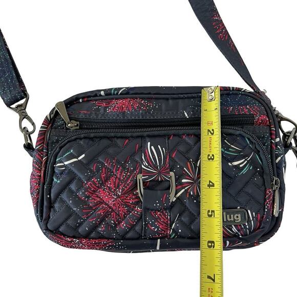LUG Carousel Convertible Crossbody Belt Bag Navy Firework RFID Convertible - Picture 9 of 12